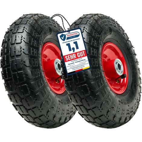 Garronda x2 Roue de Diable 4.10/3.50 Ø260×81 mm Gonflable GD-0163 (1/5)