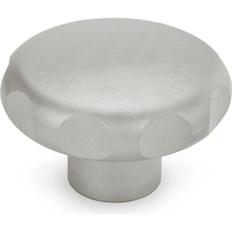 Poignée étoile Acier inoxydable GN 5335-40-M6-E sablé mat Diamètre de la poignée 40 mm Filetage M6 (1/3)