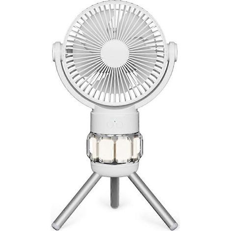 Ventilateur électrique portable rechargeable sur trépied de bureau, rafraîchisseur d'air, ventilateur de plafond (1/4)