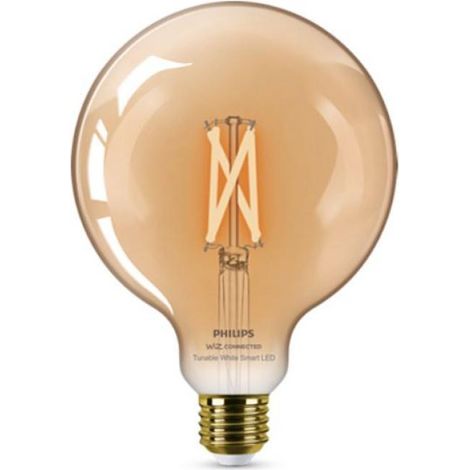 Philips consumer 37212200-g125 e27 7w-wiz connected led bombilla de filamento ámbar (1/2)
