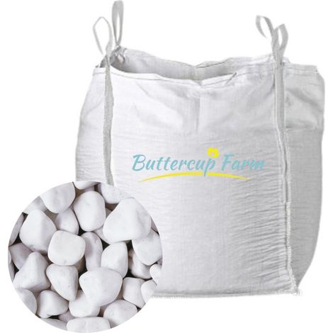 White Cobbles - Premium Aggregate Bulk Bag - 850 Kilos