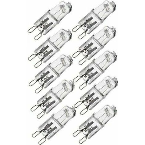 Lot de 10 ampoules filament G9 40W - Capsule halogene - 220/240V (1/5)