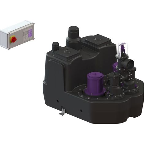 Kessel Hebeanlage Aqualift F XL 200 l Duo SPF 3000-S3, Schieber aus Kunststoff (1/2)