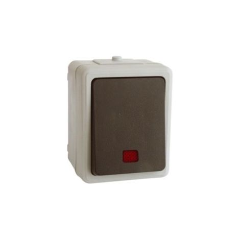 Wasserdichter Schalter mit Leuchtfläche 10A/250Vac IP44