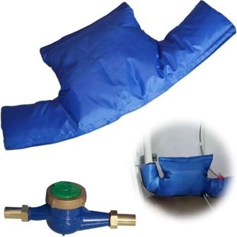 Couvercle de Compteur d'eau Isolé,Pochette de Protection pour Compteur d'eau Isolée d'hiver,Housse D'Isolation à Compteur d'eau,Etanche Double Face,Anti-Refoulement Extérieur,53x20cm. (1/5)