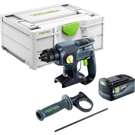 Martello combinato a batteria Festool KHC-S 18-Basic 18 V 1,7 J SDS plus + 1x batteria da 5,0 Ah + Systainer - senza caricabatterie (1/5)