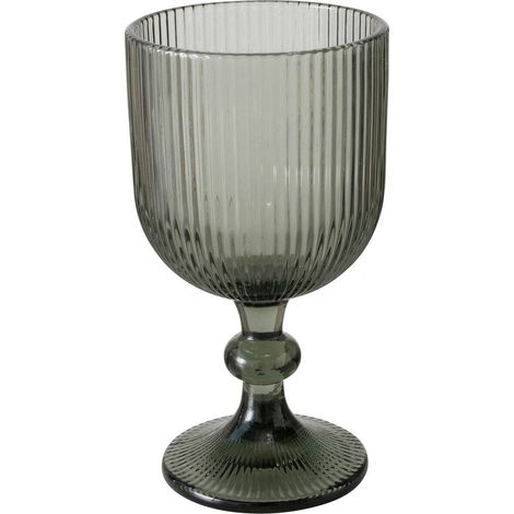 Weinglas aus geriffeltem Glas RIGANO (1/3)