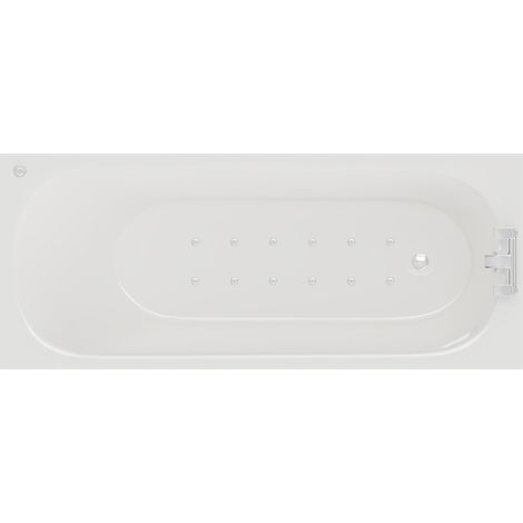 Wholesale Domestic Compact 1700mm x 700mm 12 Jet Chrome Easifit Single Ended Spa Bath (1/5)