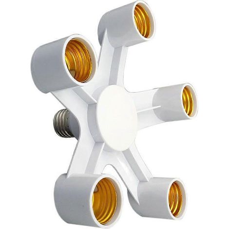 Douille E27 répartitrice pour ampoule LED 5 en 1, adaptateur pour ampoule LED (1/5)