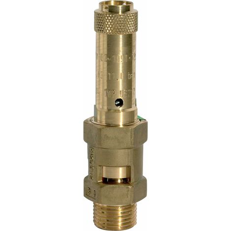 Riegler Sicherheitsventil, Messing, G 1, Ansprechdruck 9 bar (1/3)
