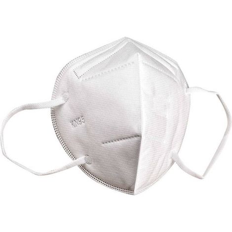 Boîte de 50 masques respiratoires pliables jetables FFP2 KN95 95 % blanc MASQUES5