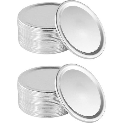 24 couvercles à vis pour bocaux en verre hermétiques, fermeture à fermentation, bagues de mise en conserve (1/5)