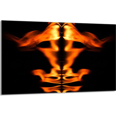 Glasschutzplatte für den Herd 80x52 Fire (1/5)