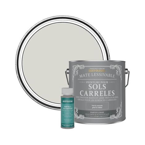 Peinture pour Sols Carrelés Mate Lessivable - Mokka (1/3)