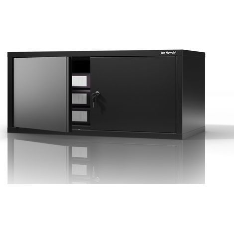 Coiffe pour armoire vestiaire EWA Compact 800 x 380 x 400 mm, noire