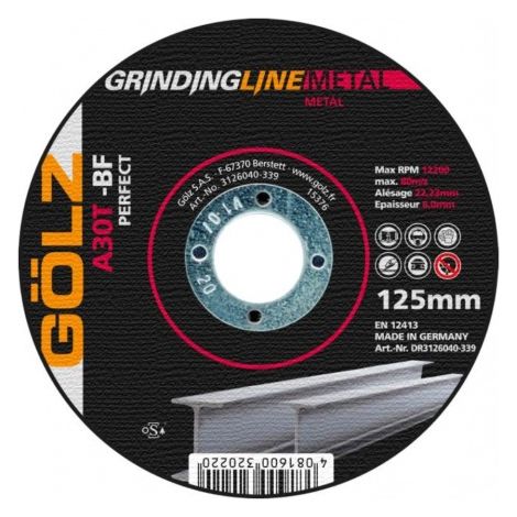 Disque d’ébarbage DRONCO A30T 230x6x22,23 mm - Oxyde d’alumine pour acier (1/5)