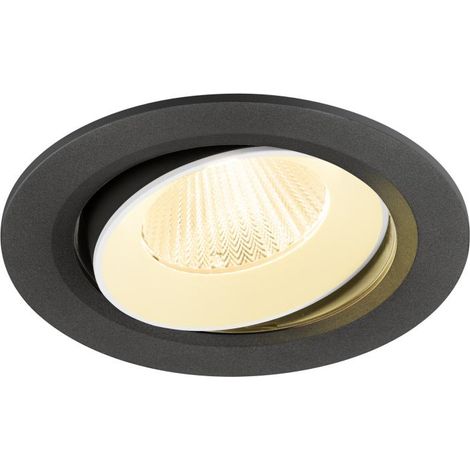 Encastré downlight NUMINOS® MOVE L 3000 K 40° IP20 rond noir / blanc - SLV - 1009832 (1/2)