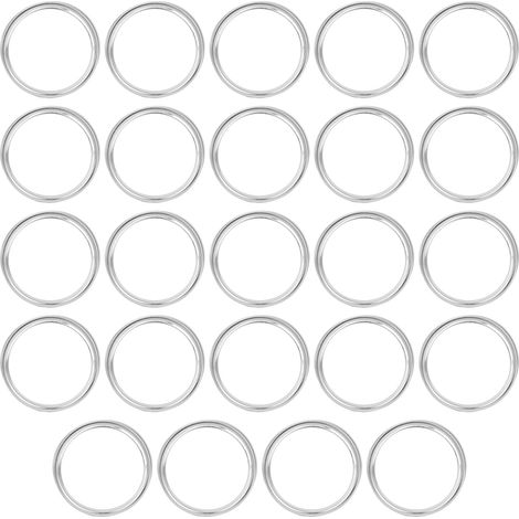 24 abnehmbare Deckel für runde, stabile Kapseln, Küchenzubehör, Silber, 86 mm (1/5)