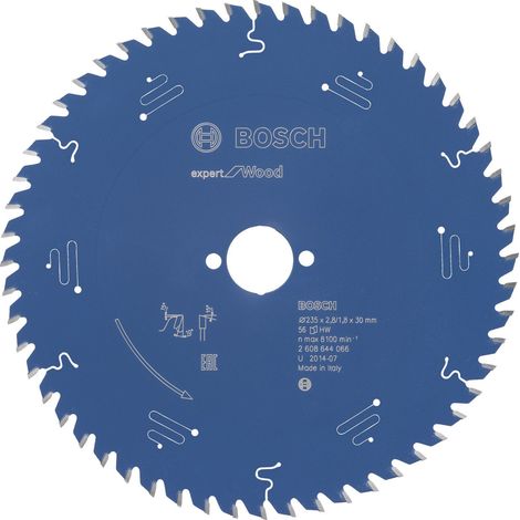 Lame de scie circulaire Bosch Expert Wood 2608644066 235x2,8x30 56Z