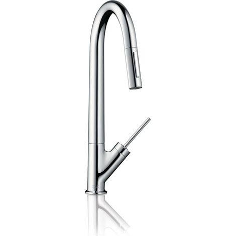 hansgrohe AXOR Starck Monomando de cocina 270 con ducha (1/4)