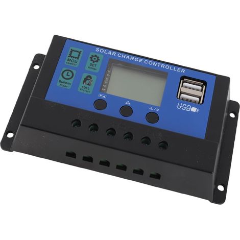 Controleur de Solaire, 50A 3 Etapes PWM Gestion de 12V 24V Contrôleur de Solaire Automatique Contrôleur PWM (1/5)