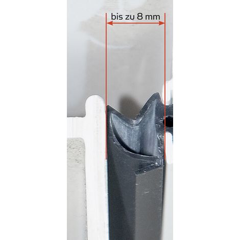 Ellen Renovierungs-Flügelfalzdichtung sw Profil25m, 4384 für KF-Fenster und Türen Silikon (1/3)