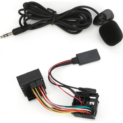 Microphone autoradio avec adaptateur câblage Bluetooth 5.0 remplacement pour Opel Agila CD30/CD30 MP3 2000‑2007 (1/5)