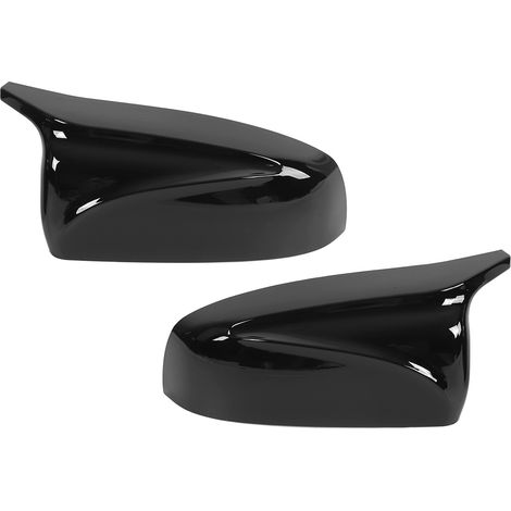 2 Außenspiegelkappen in Hochglanzschwarz für BMW E70 X5 (2007–2013), regensichere Schutzkappen, wasserdichter Ersatz (1/5)