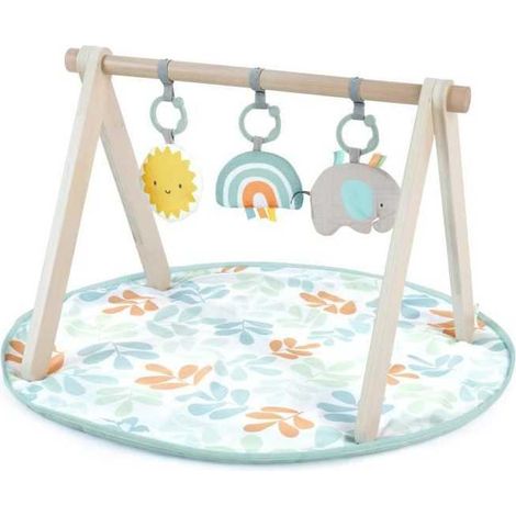 INGENUITY Sun Valley Play Mat. Wooden Play Arch - 3 Removable Toys - Foldable (1/3)