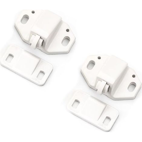 Loquets de porte en plastique pour armoires, caravanes, penderies, camping-cars, bateaux, 2 pièces (1/4)