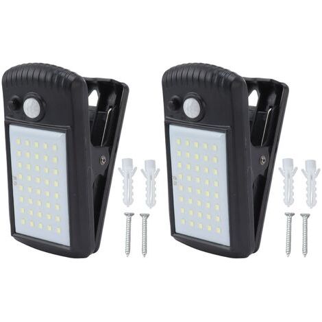 DEESSE SHOP-Clip solaire sur les lumières IP65 étanche 2 Modes de détection infrarouge pince extérieure capteur de mouvement lumières pour terrasse de pont de clture (1/5)