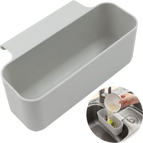 Cestello scolapiatti per lavello - Facile da usare, per cucina, scolapiatti da posizionare sopra il lavello per riporre e lavare piatti/frutta/verdura, 1 pezzo