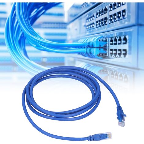 Cordon de brassage non blindé de catégorie 6, câble réseau non blindé à paires torsadées Gigabit 8 conducteurs de catégorie 6, 2,0 m, 10 pièces. (1/5)
