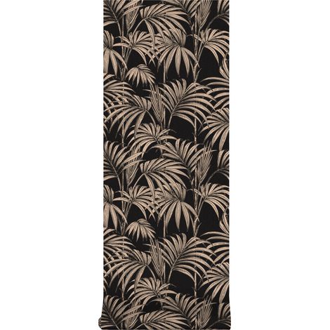 Julien MacDonald - Vliestapete Honolulu Palm Glitzer - Schwarz/Gold - 10m x 52cm (1/5)