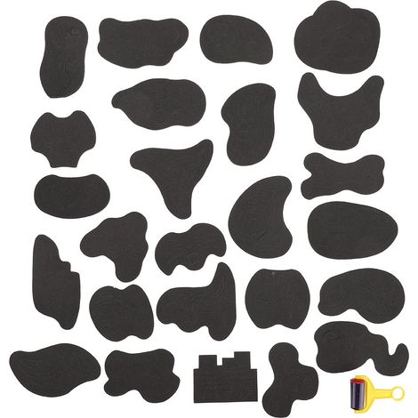 25 Haartattoo-Designs, Schablonen zum Stylen und Färben, Style-Aufkleber (1/5)
