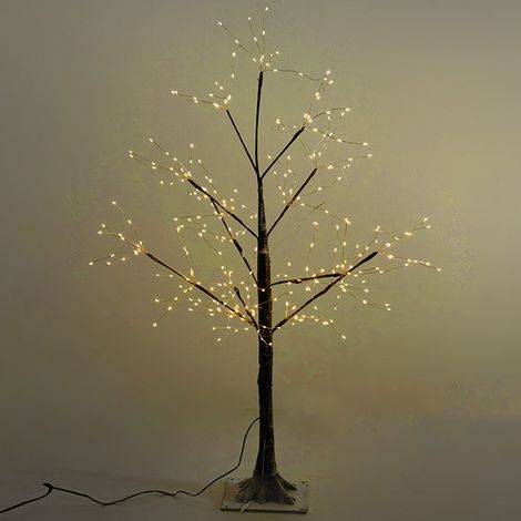 Albero di natale H 100 con 330 luci led bianco calde incorporate lume d'arredo elegante particolare esclusivo (1/2)