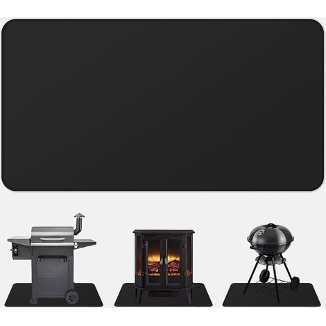 1 Tapis De Cheminée, Résistant À La Chaleur 982,2 °C, Anti-éclaboussures, Pour Barbecue Et Patio (1/5)