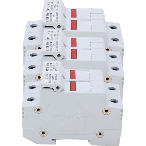 Support de fusible sur rail RT18-63X avec témoin lumineux LED pour fusible RO16 14x51mm 63A 500-690V2P (1/5)