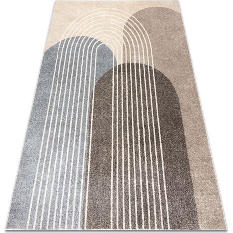 Teppich FUSION 0810 beige / braun - Geometrisch, modern, abstrakt beige 160x220 cm