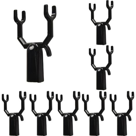 Lot de 8 piquets de support réglables en forme de Y pour branches d'arbres fruitiers, vignes, vergers, accessoires de plantes résistantes à la rouille, noir (1/5)