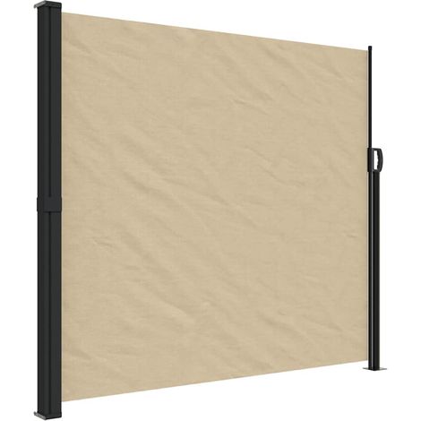 Auvent latéral rétractable beige 180x600 cm vidaXL