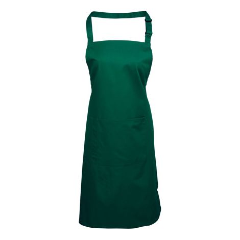 Tablier 860mm, Vert, Coton, polyester Fixation arrière ( Prix pour 1 )
