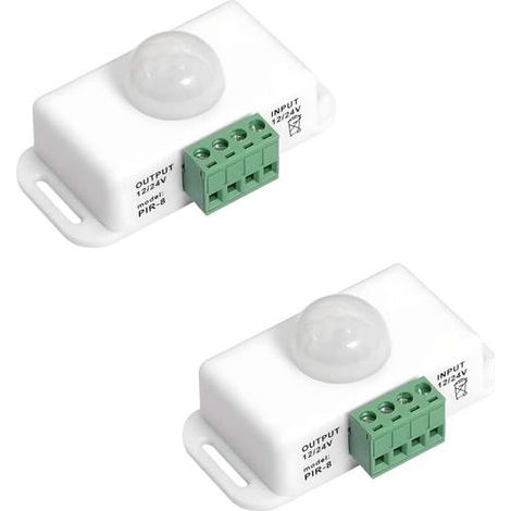 2 détecteurs de mouvement PIR 12V-24V – Contrôleur infrarouge à bande LED (1/5)