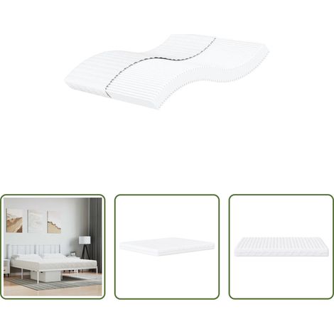Weiß - Schaumstoffmatratze Weiß 200x220 cm Härtegrad H2 H3 (1/5)