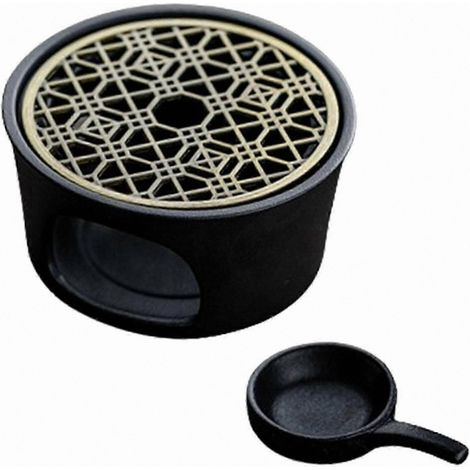 Bougeoir avec support de bougie chauffe-plat, réchaud en céramique pour jardin extérieur, terrasse, barbecue et maintien au chaud du thé, solution de chauffage (1/5)