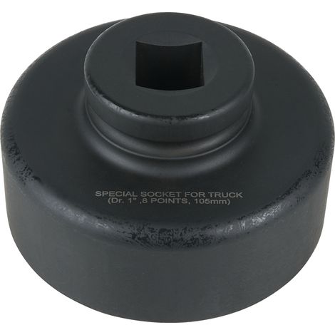 KS Tools 1" Achsmuttern-Schlüssel, 8-kant, kurz, 105 mm - 460.3315