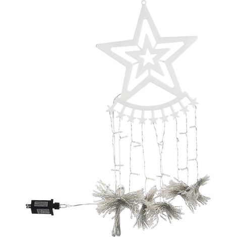 Décorations de Noël, étoile à cinq branches à LED, guirlande lumineuse à suspendre, neuf guirlandes lumineuses Q (1/5)