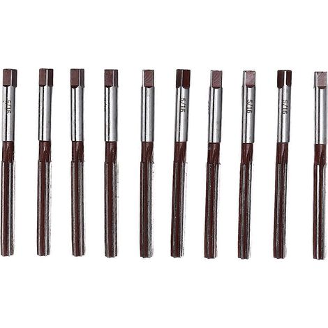 10-teiliges Handfräswerkzeug 9SiCr Handreibahle für Aluminium und Kupfer 5/16 Zoll