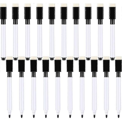 Marqueur pour tableau blanc - Marqueur pour tableau blanc à pointe fine avec gomme (1/5)