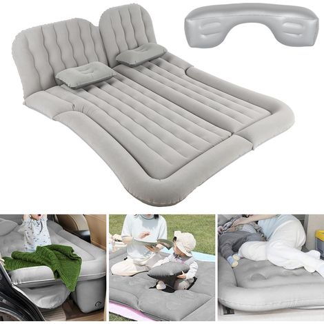 Nannigr Matelas Gonflable Voiture Pliant Multifonctionnel (Gris)